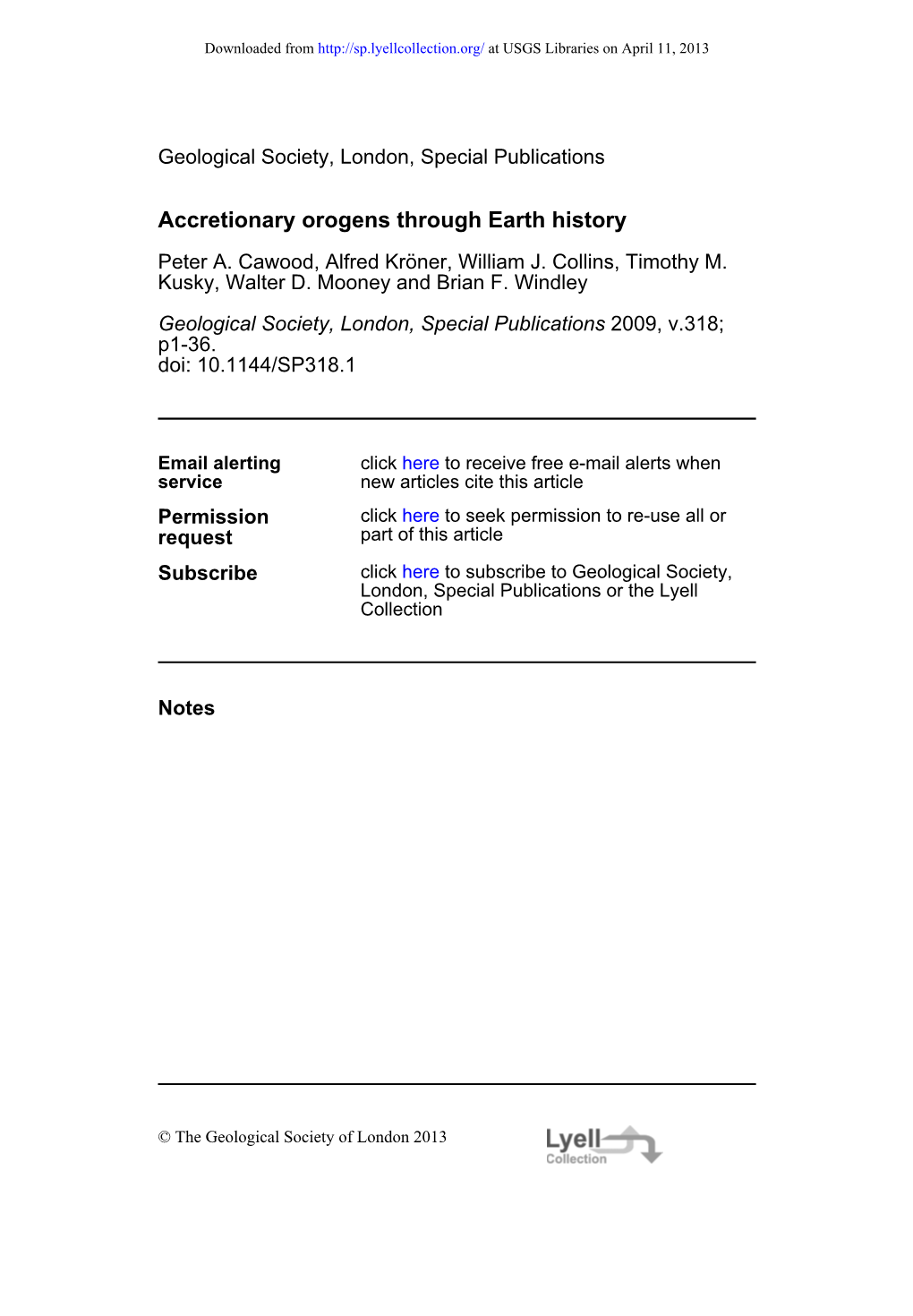 Accretionary Orogens Through Earth History