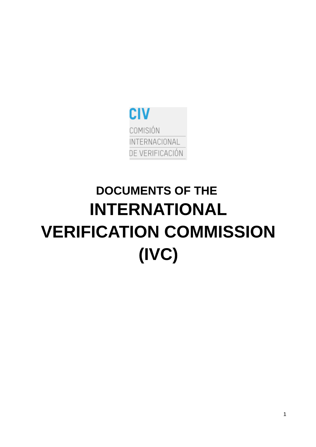 International Verification Commission (Ivc)