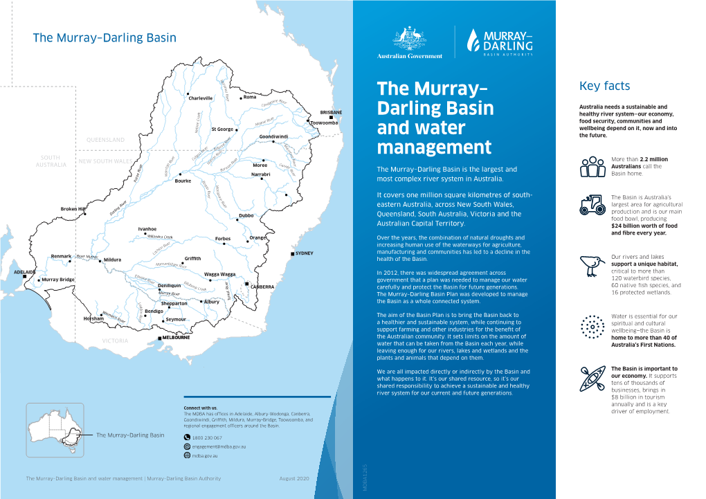 The Murray– Darling Basin and Water Management