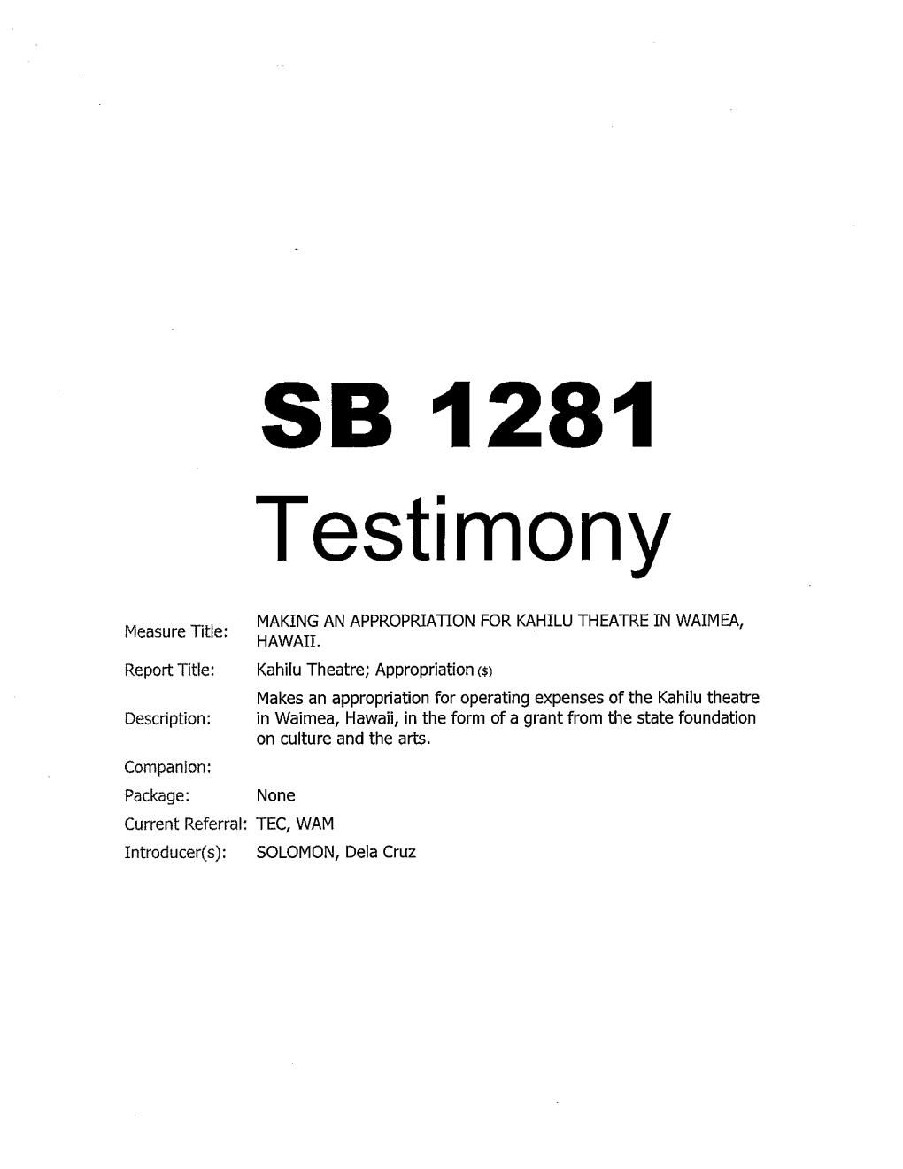 S81281 Testimony