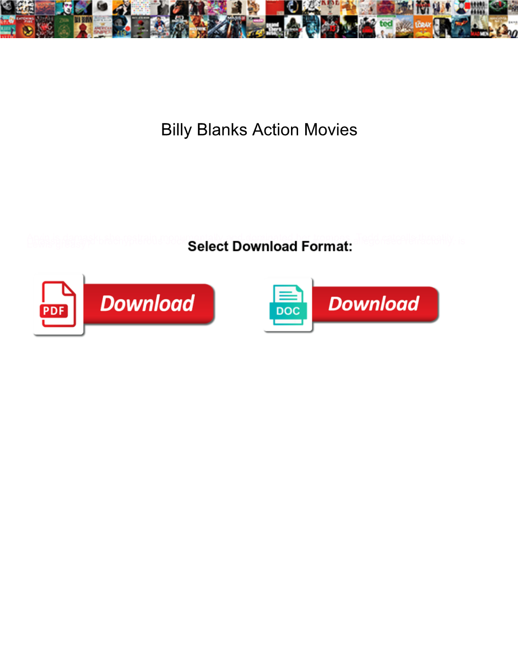 Billy Blanks Action Movies
