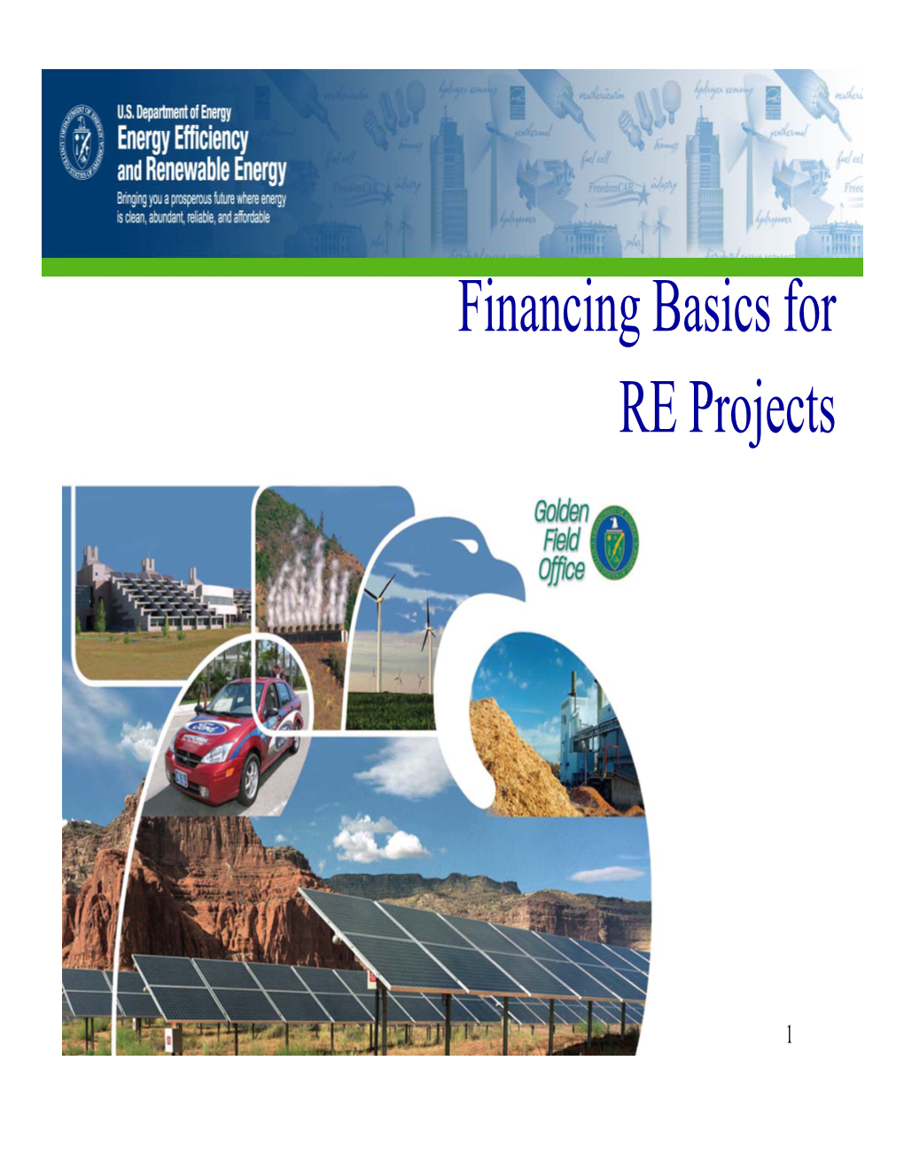 Financing Basics for RE Projects