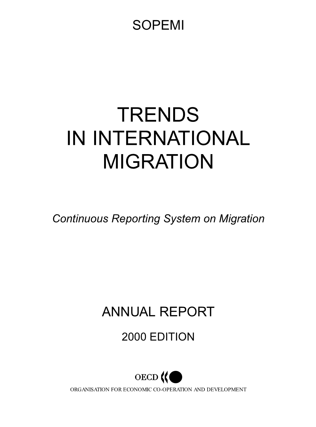 Trends in International Migration