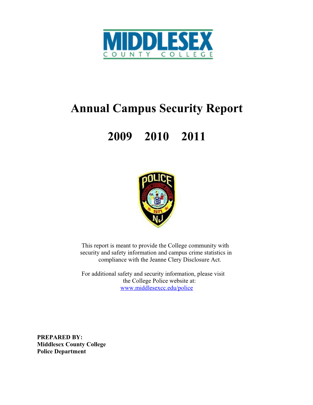 Annual Campus Security Report