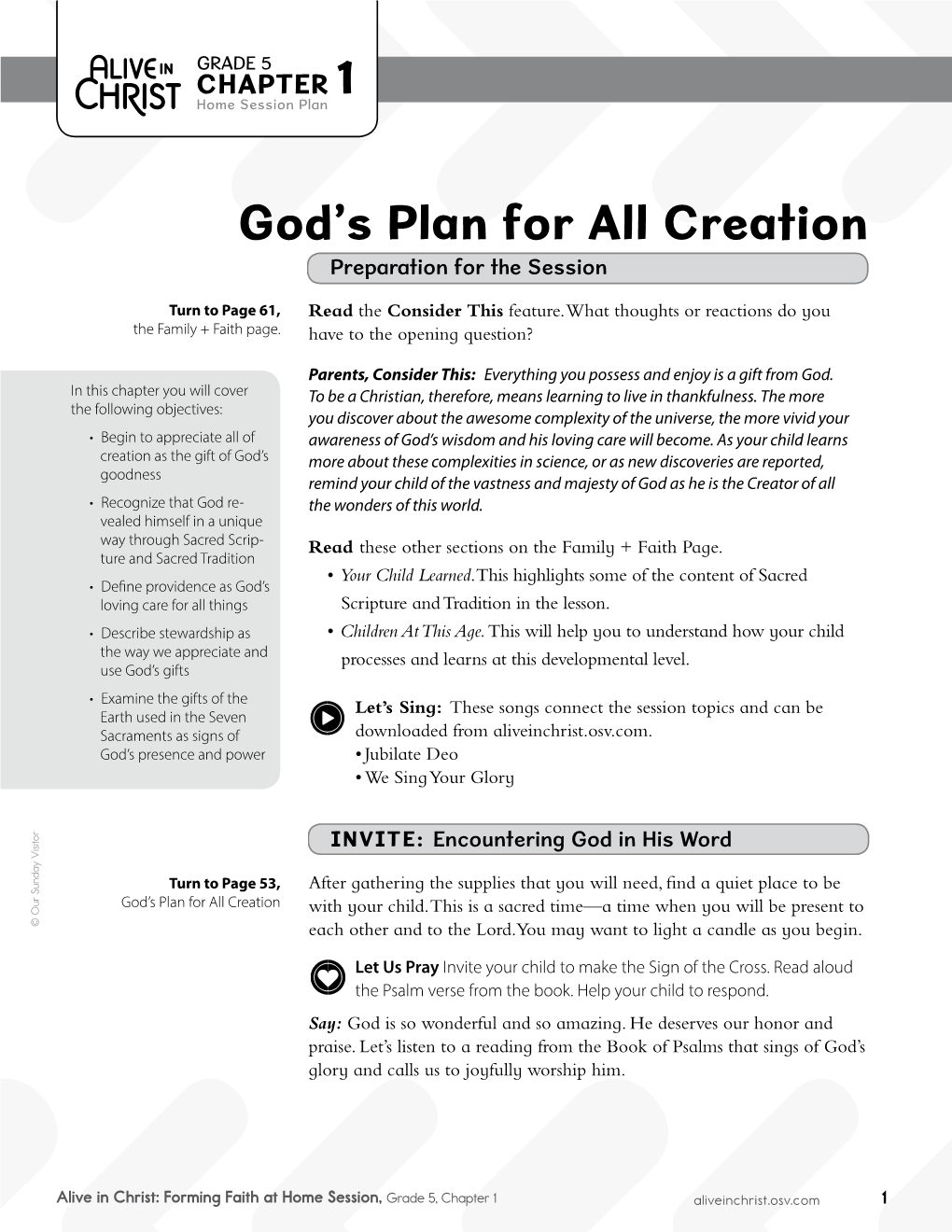 God's Plan for All Creation