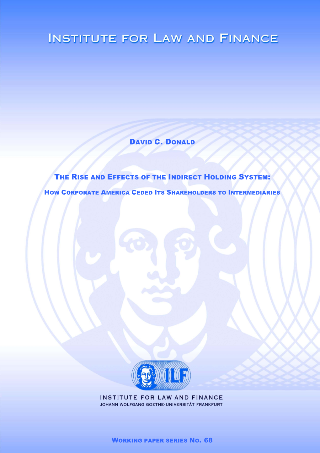 David C. Donald the Rise and Effects of the Indirect Holding System