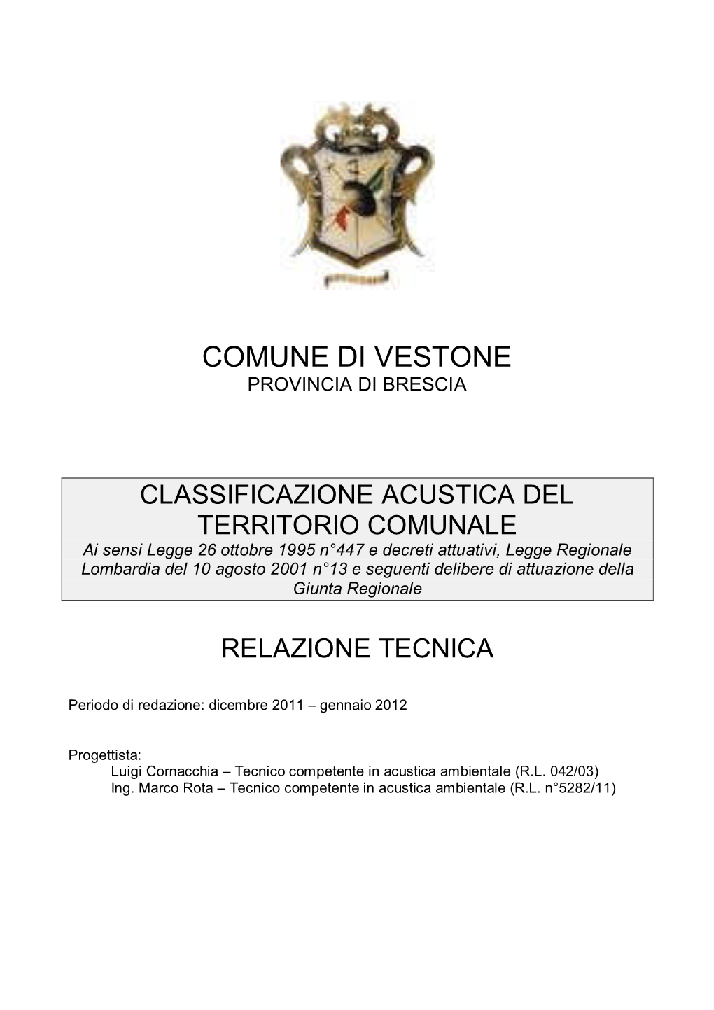 Comune Di Vestone Provincia Di Brescia