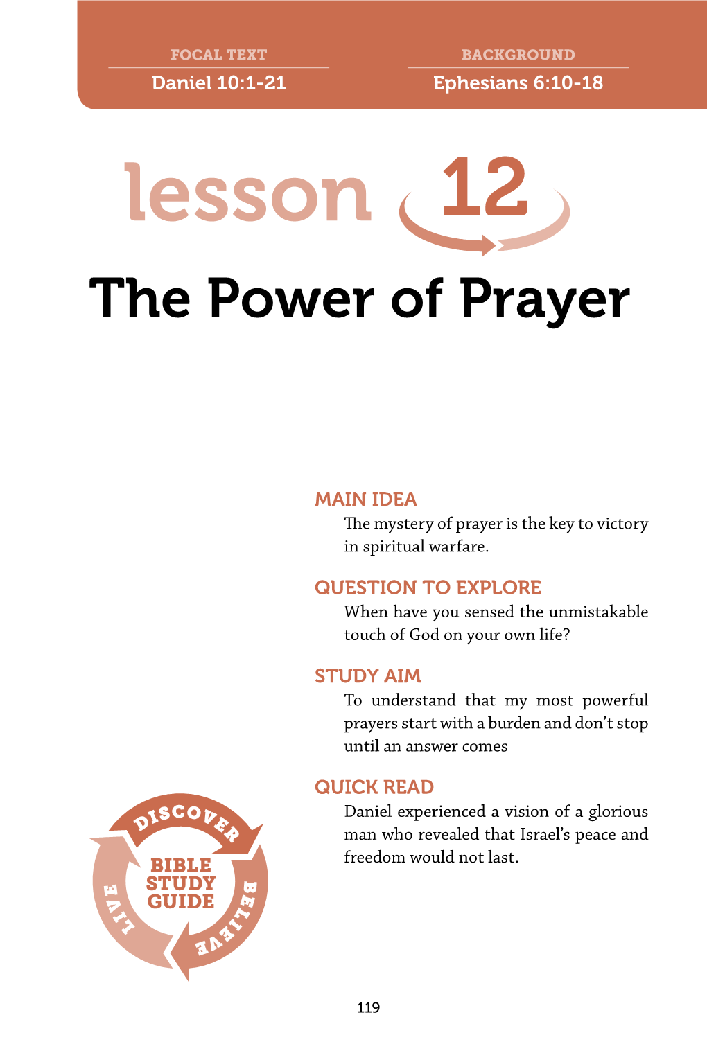 Lesson 12 the Power of Prayer