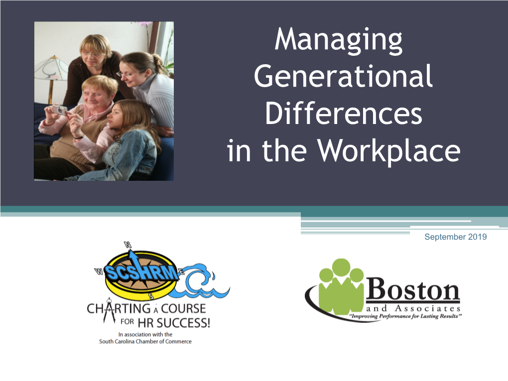 Generational Differences in the Workplace