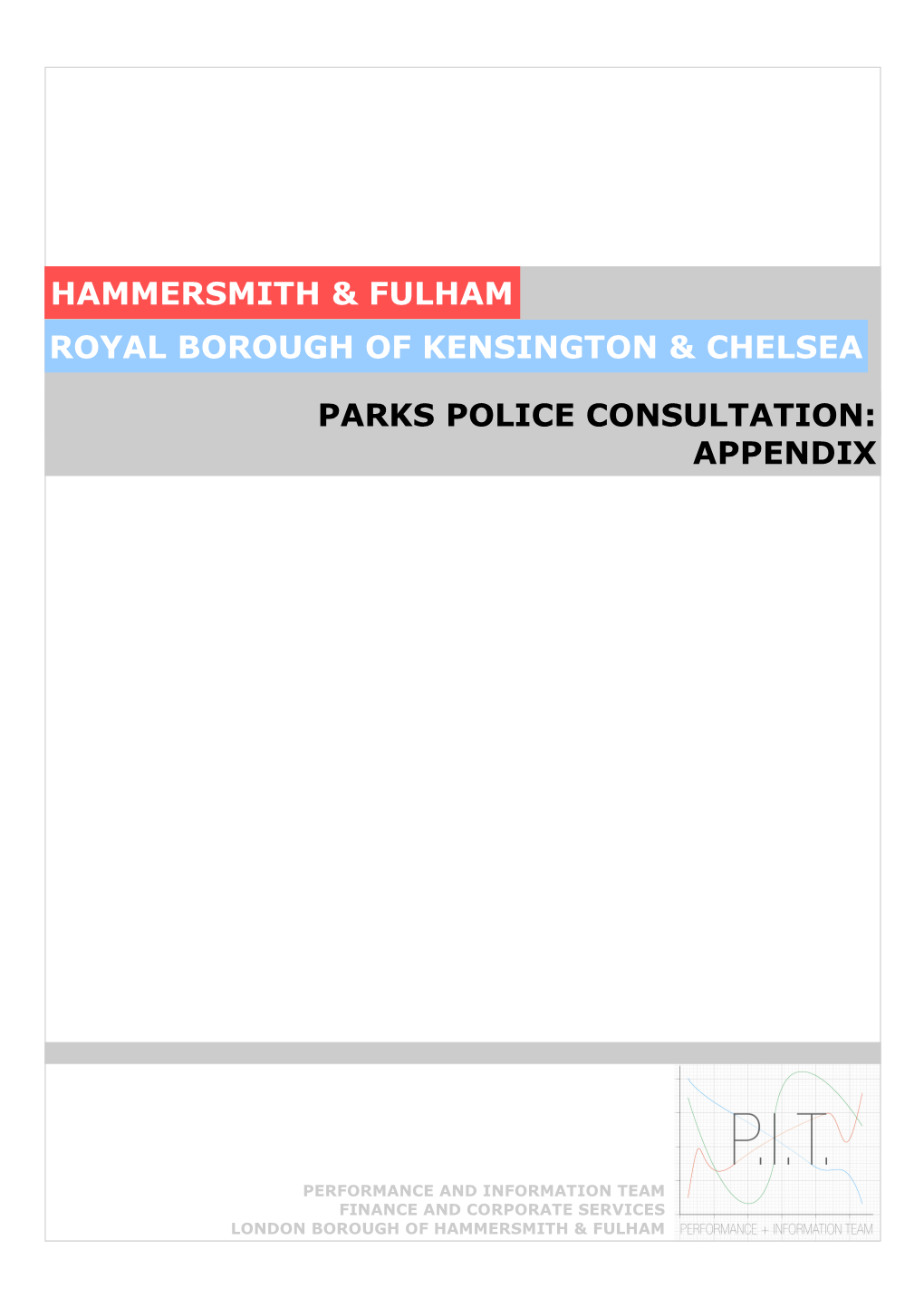 Parks Police Consultation