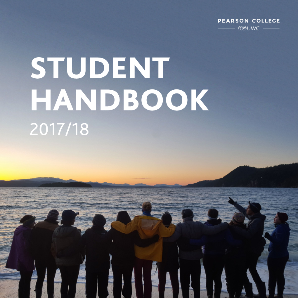 STUDENT HANDBOOK 2017/18 This Handbook Is Intended As a Guide Only