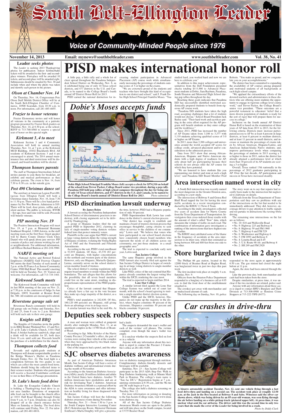 PISD Makes International Honor Roll Place Winners