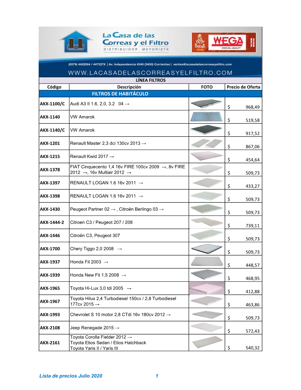 Oferta WEGA Mayo 2020.Xlsx