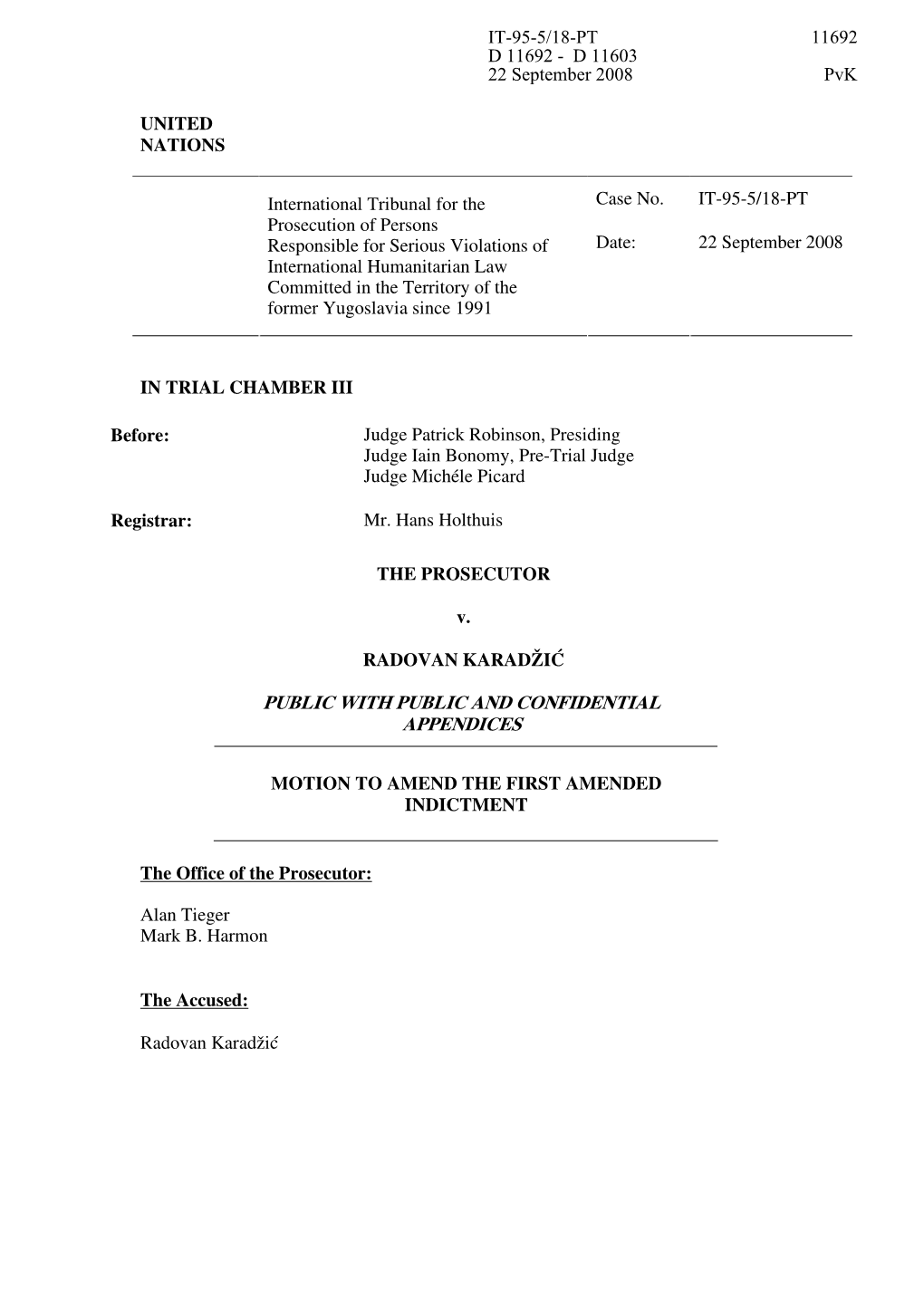 Second Amended Indictment (The “Proposed Indictment”)