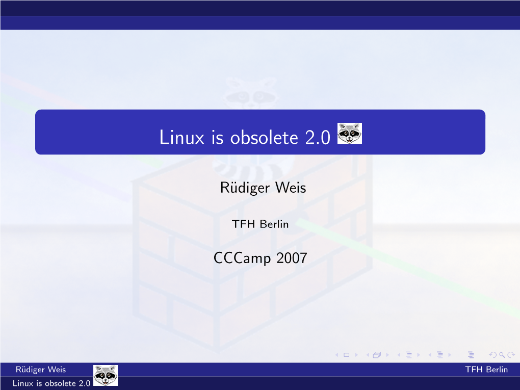 Linux Is Obsolete 2.0 Eserved@D = *@Let@Token Width=6Mm]Minix