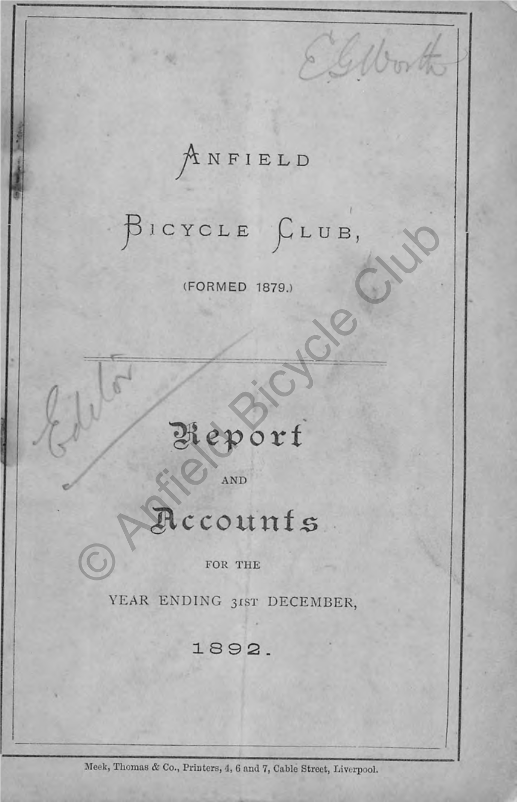 Anfield Bicycle Club Annual Report