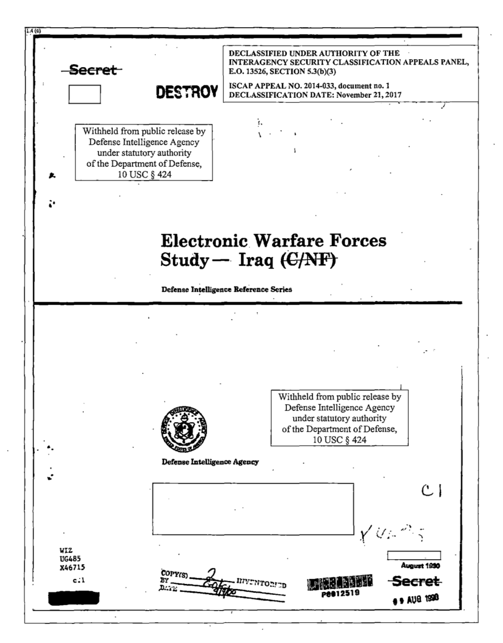 Electronic Warfare Study Iraq