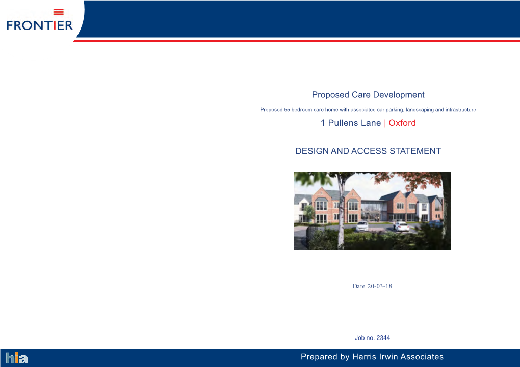 Proposed Care Development 1 Pullens Lane | Oxford DESIGN AND