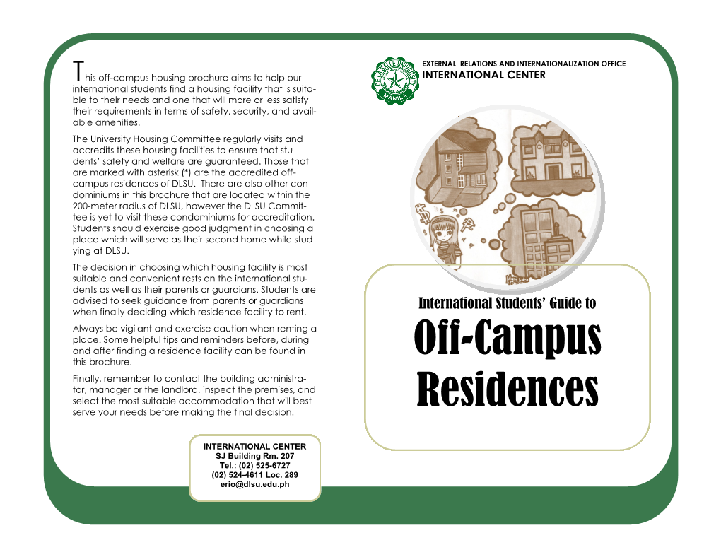 Off-Campus Residences