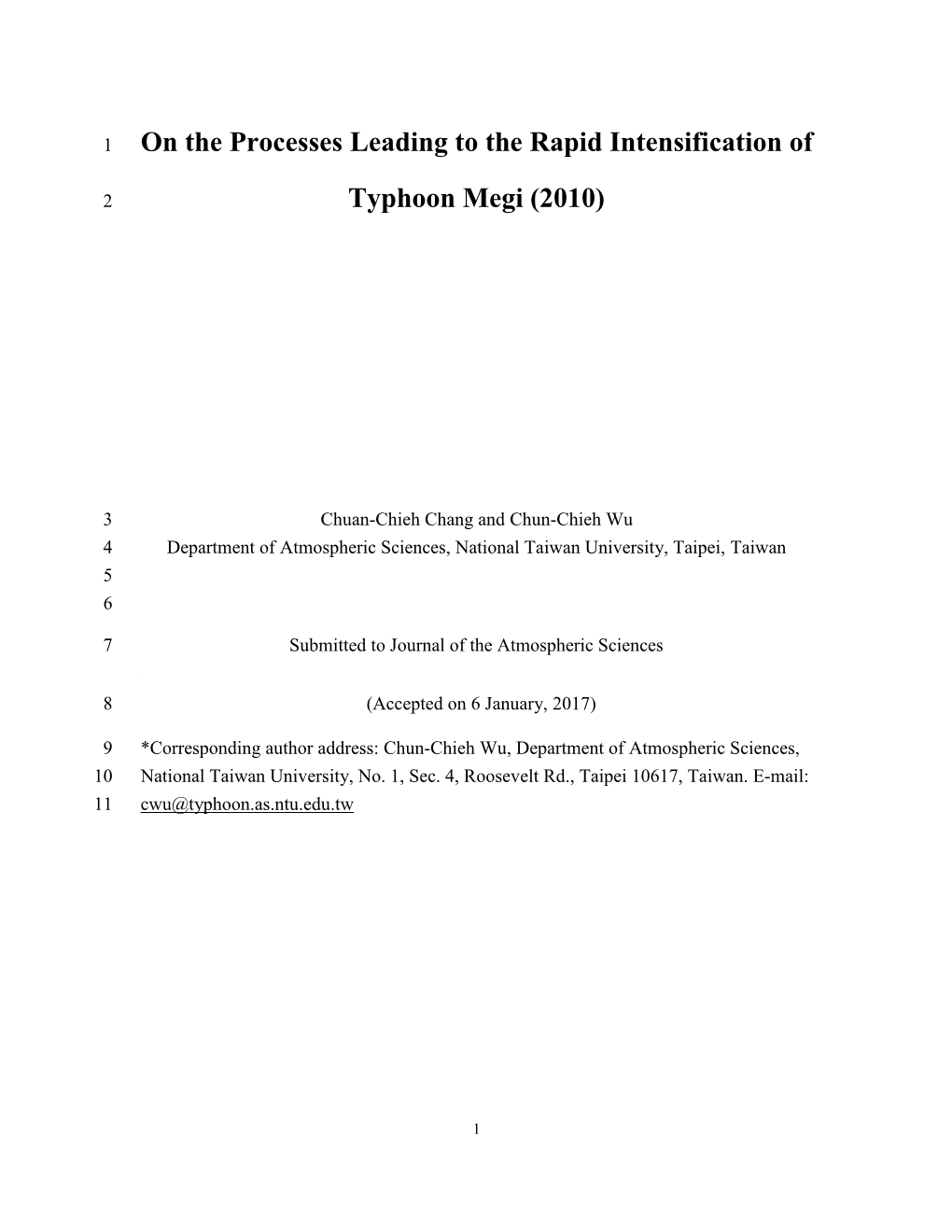 On the Processes Leading to the Rapid Intensification of Typhoon Megi