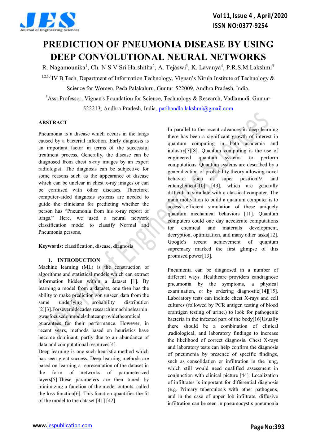 Prediction of Pneumonia Disease by Using Deep Convolutional Neural Networks R