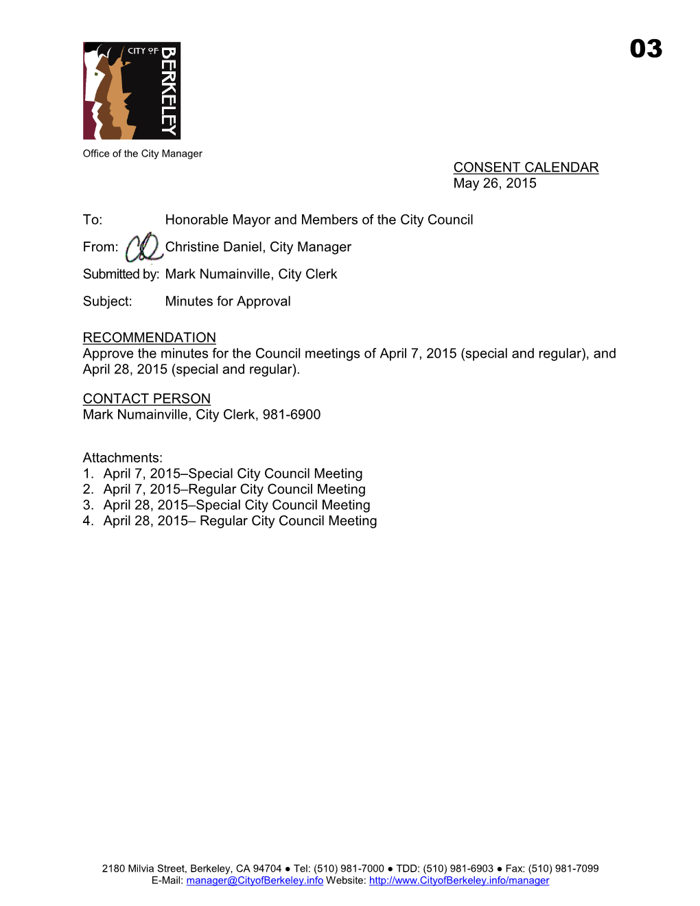 City Council Report 04-18-2006