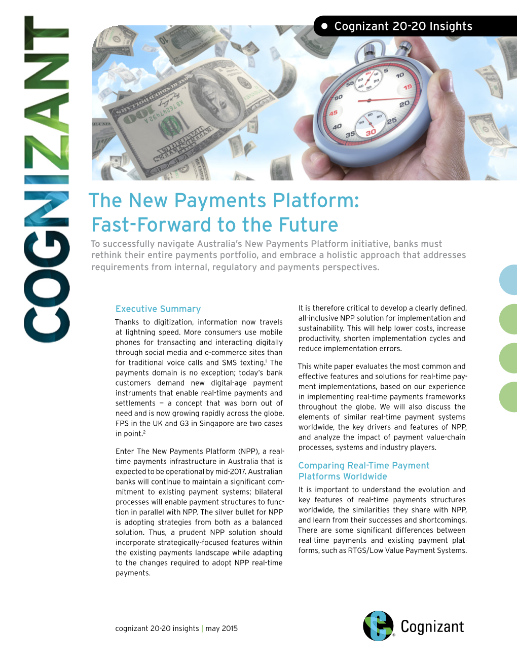 The New Payments Platform: Fast-Forward to the Future