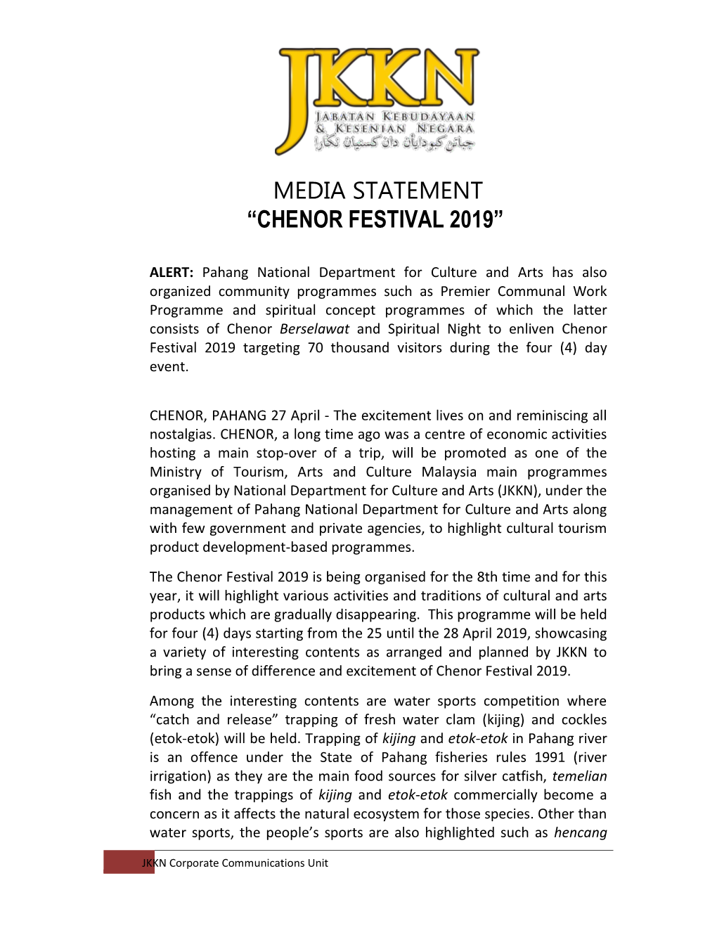 Chenor Festival 2019”