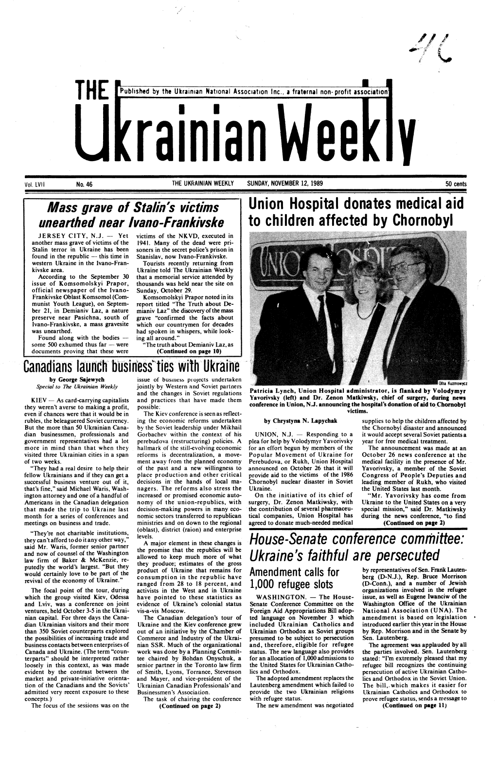 The Ukrainian Weekly 1989