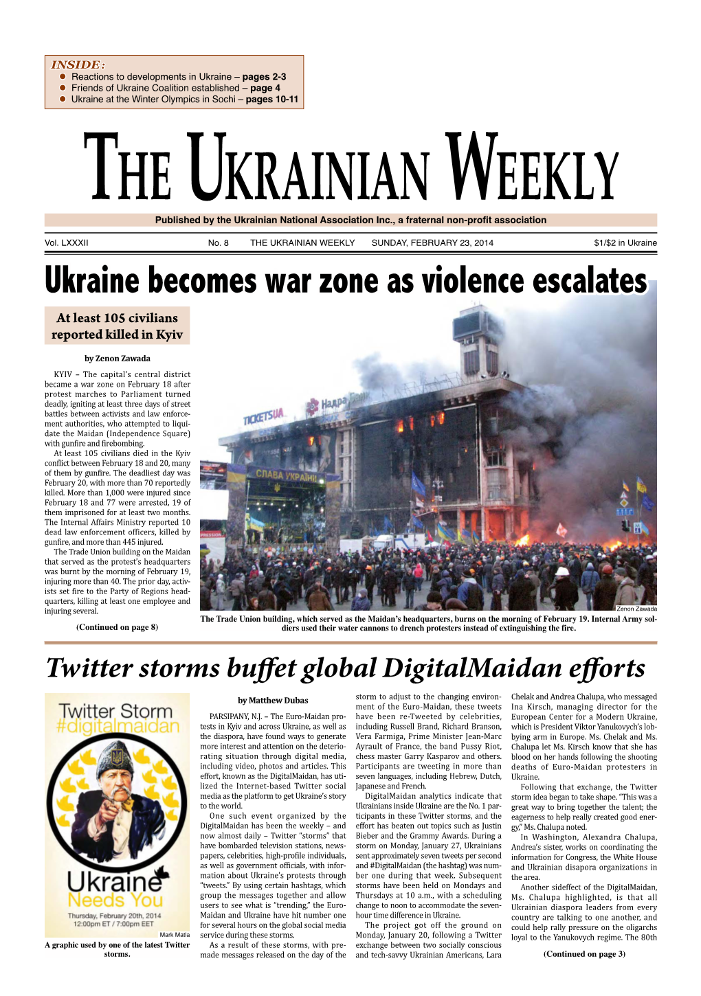 The Ukrainian Weekly 2014, No.8