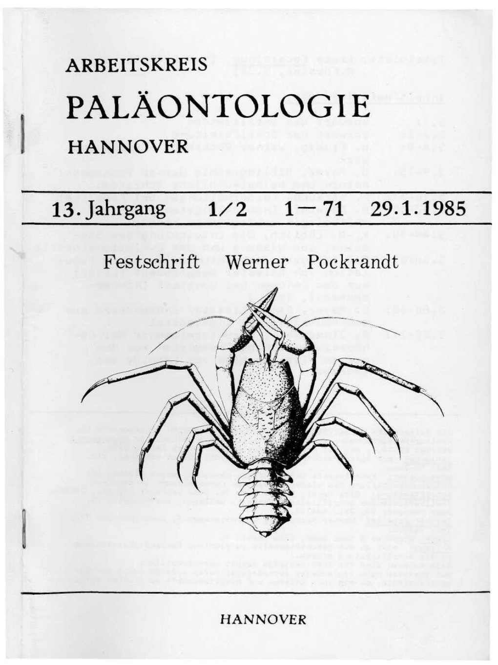 Paläontologie Hannover