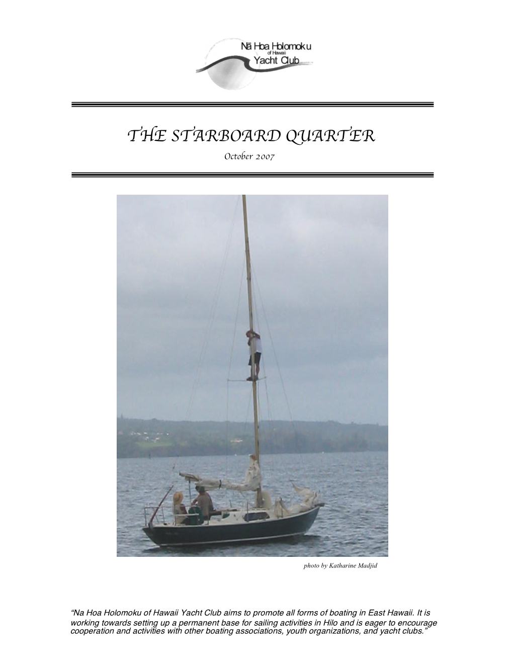 THE STARBOARD QUARTER October 2007