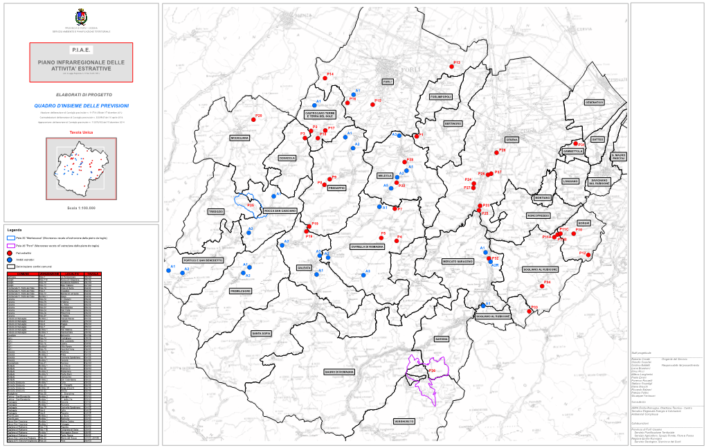 Piano Infraregionale Delle Attivita' Estrattive P.I.A.E