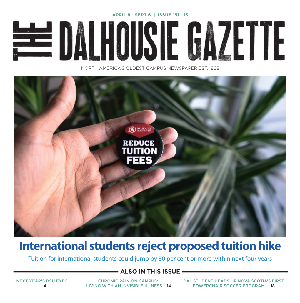 International Students Reject Proposed Tuition Hike