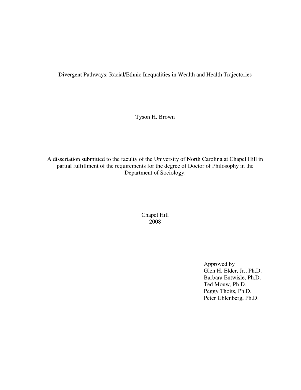 Racial/Ethnic Inequalities in Wealth and Health Trajectories