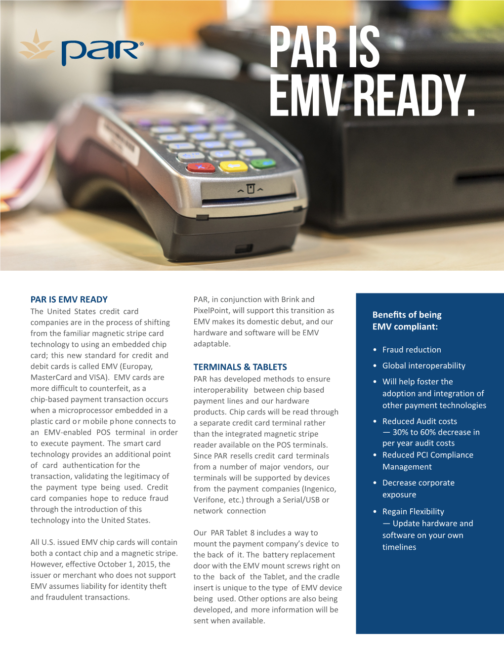 PAR Is EMV Ready