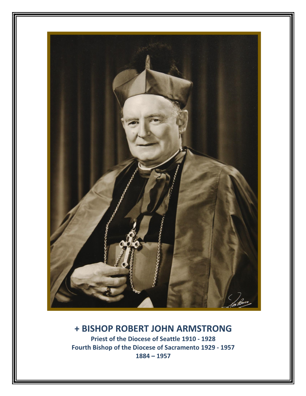 Vol 1, No 6 Bishop Robert John Armstrong