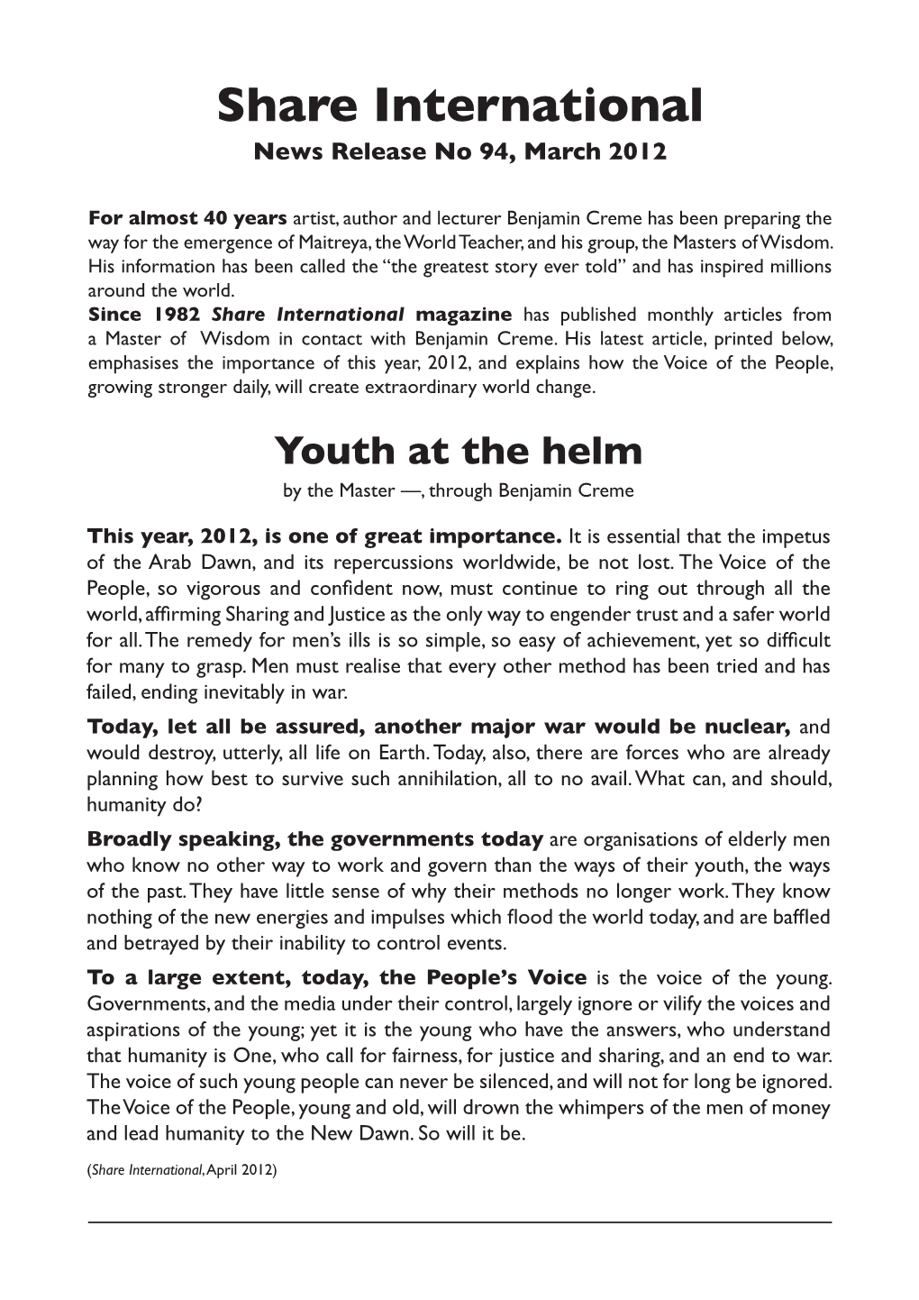 Youth at the Helm (PDF)