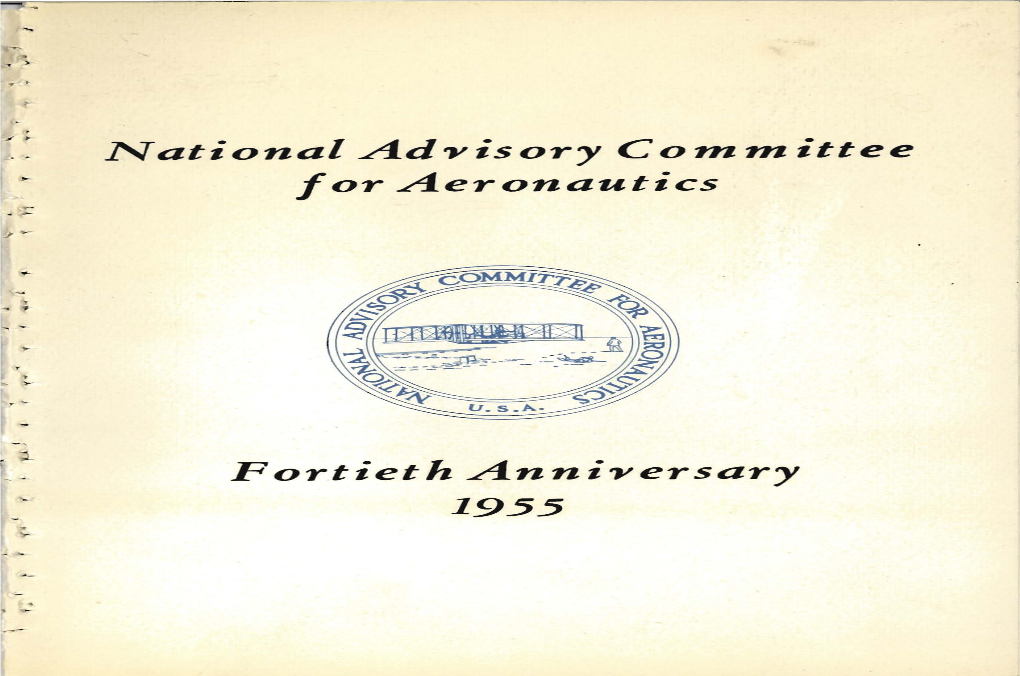 NACA Fortieth Anniversary Program (1955)