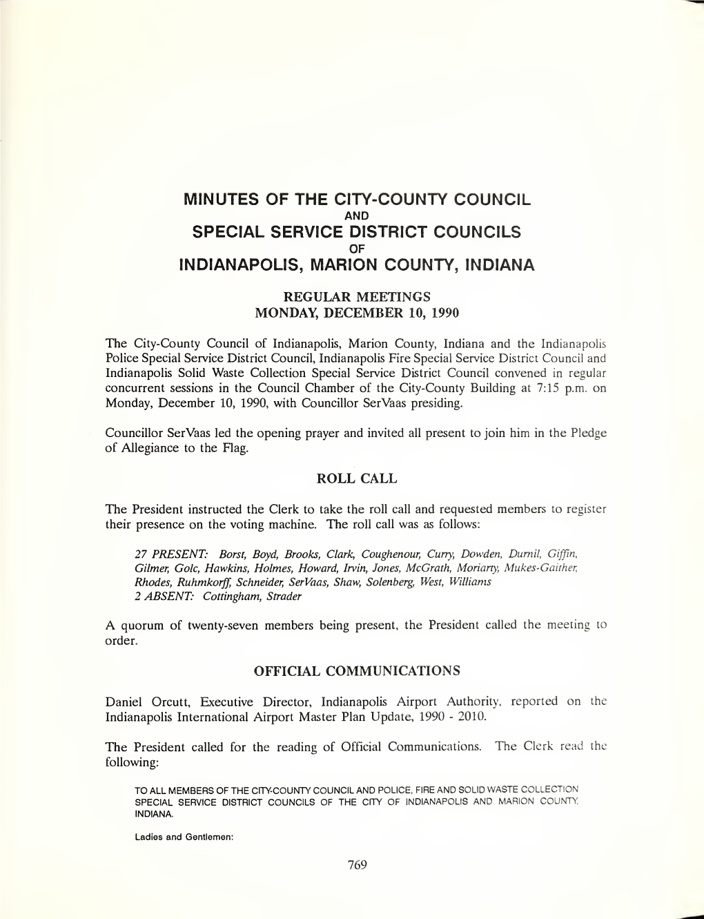 Journal of Proceedings of the City