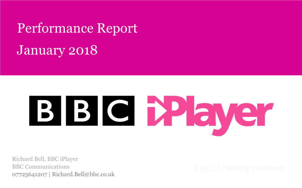 January 2018 Performance Report