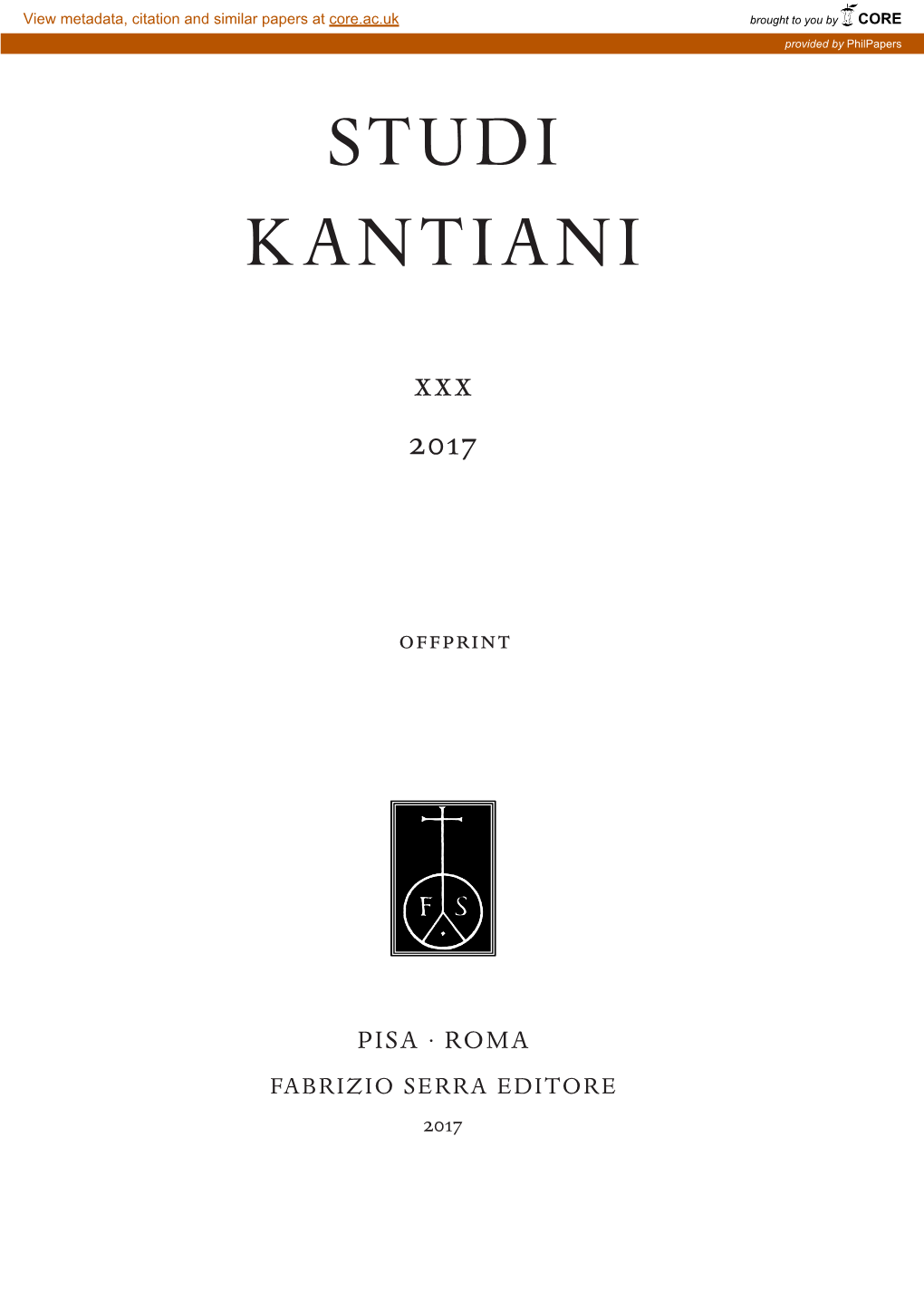 STUDI Kantiani