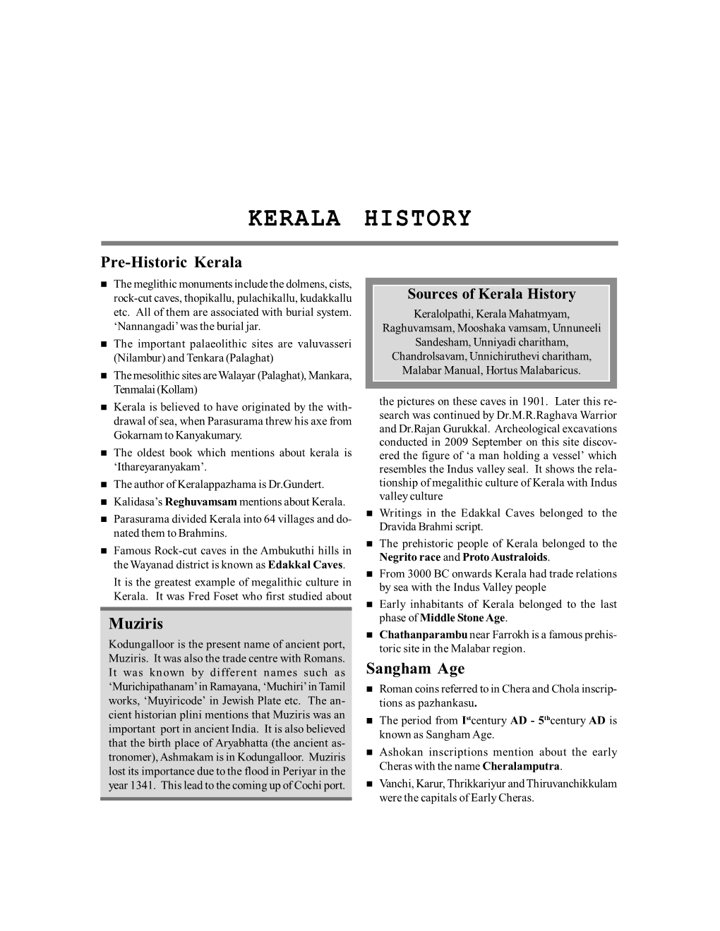 Kerala History