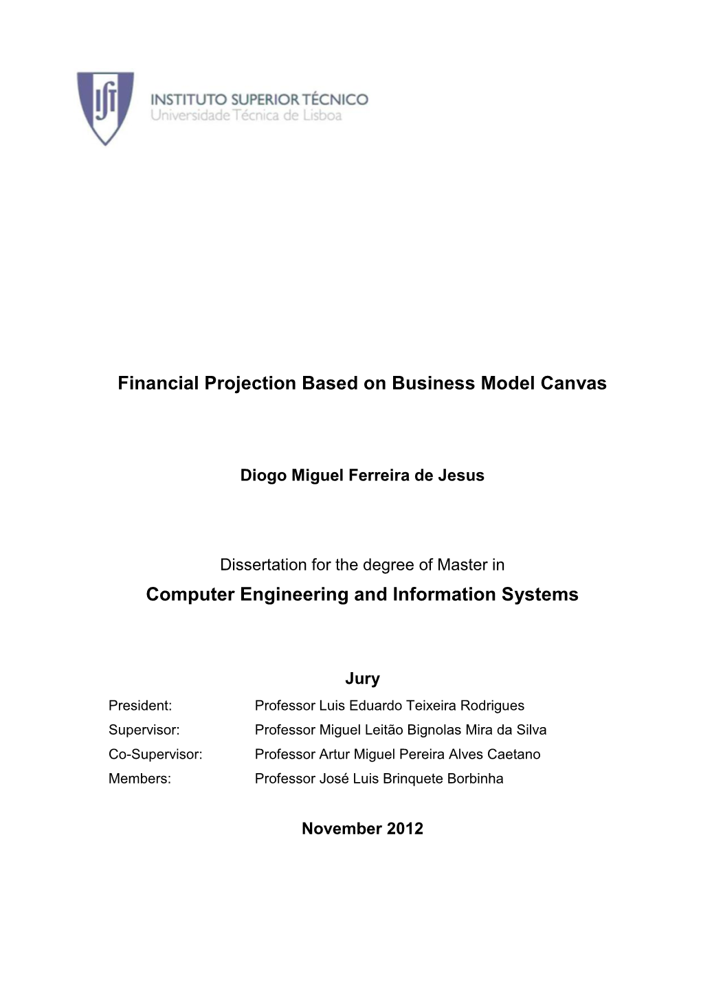 Financial Projection Based on Business Model Canvas