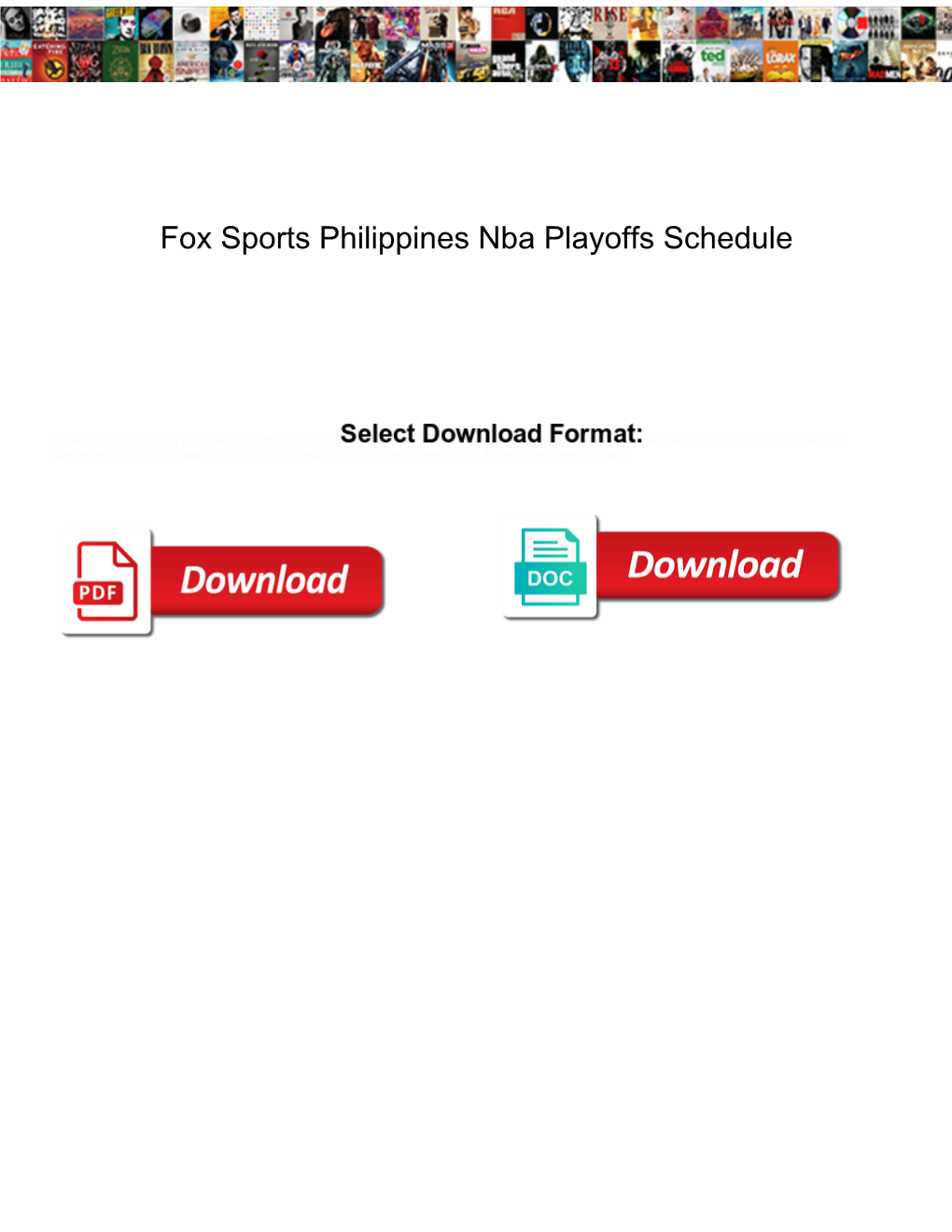 Fox Sports Philippines Nba Playoffs Schedule