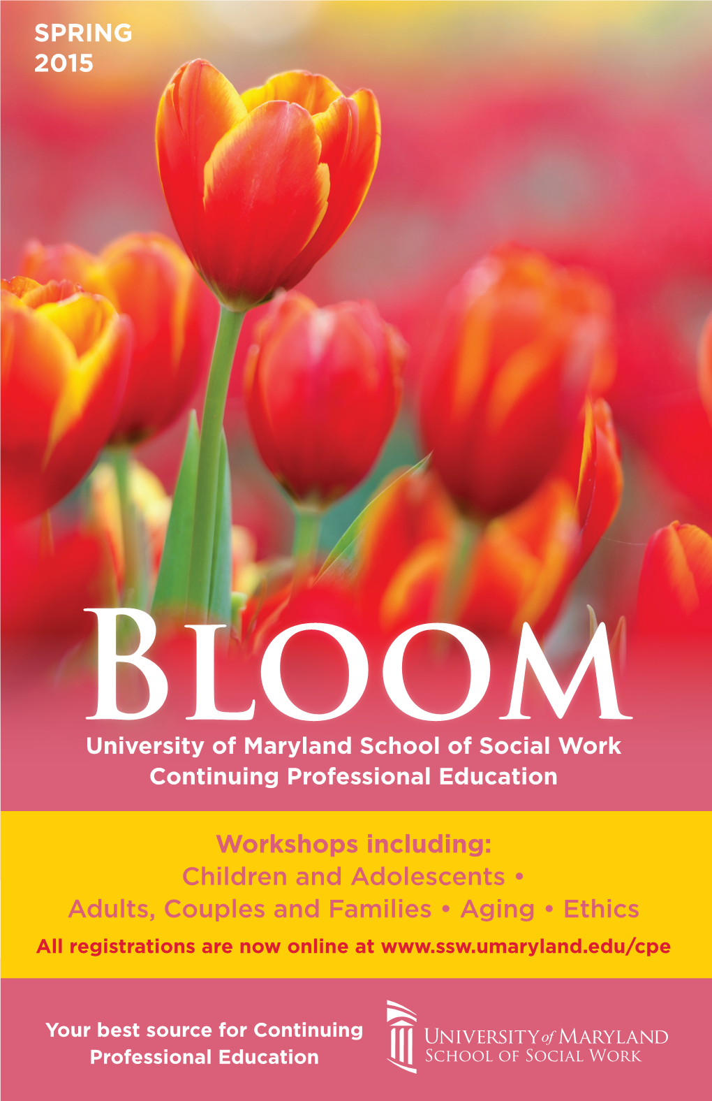 SPRING 2015 Workshops Including: Children and Adolescents • Adults