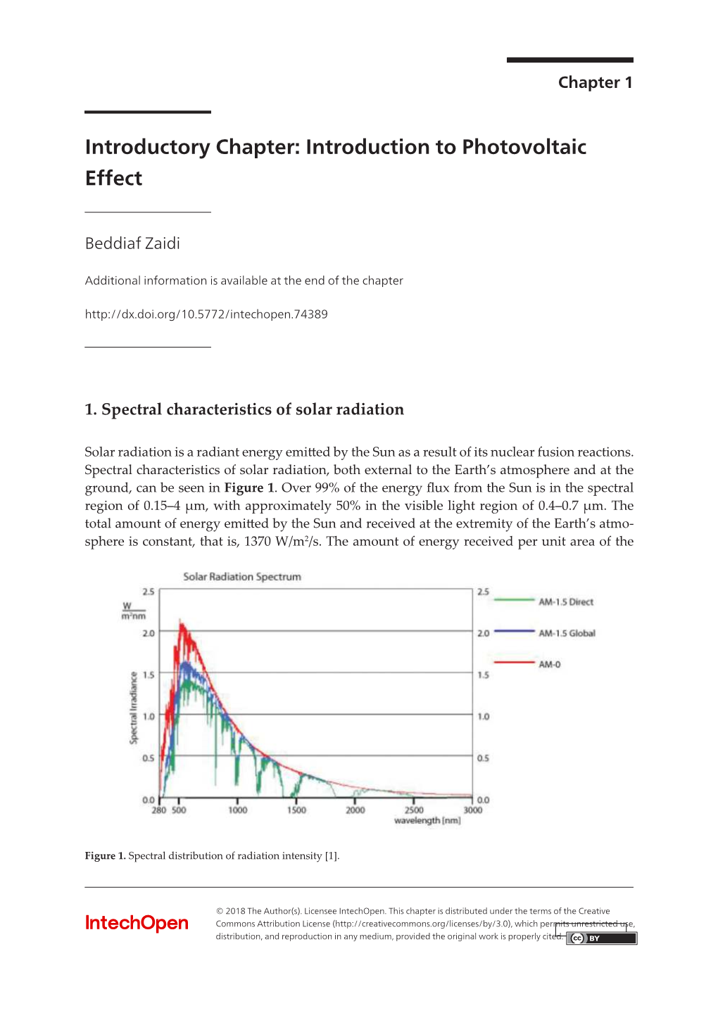 Introduction to Photovoltaic Effect