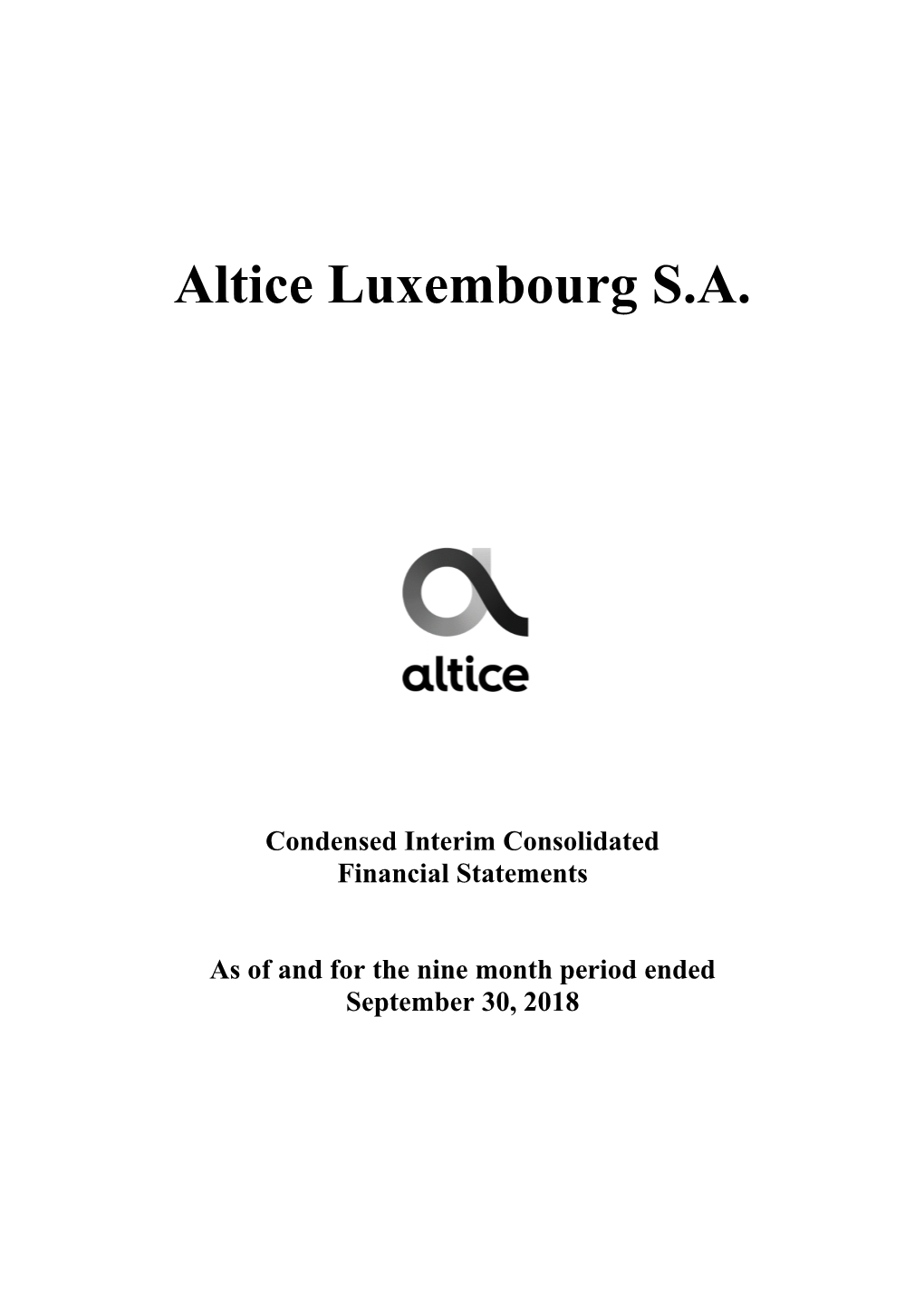 Altice Luxembourg S.A