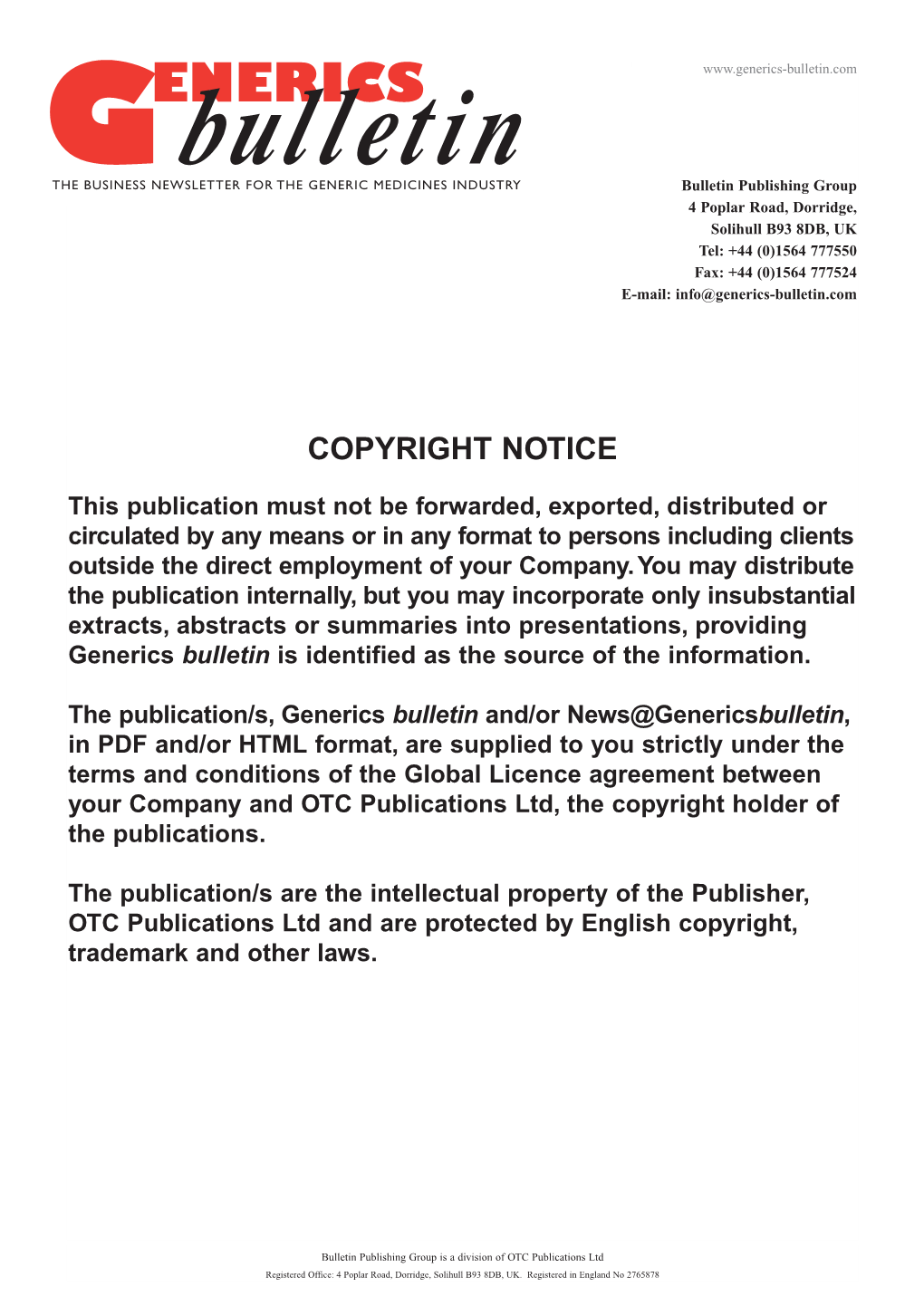 Copyright Notice