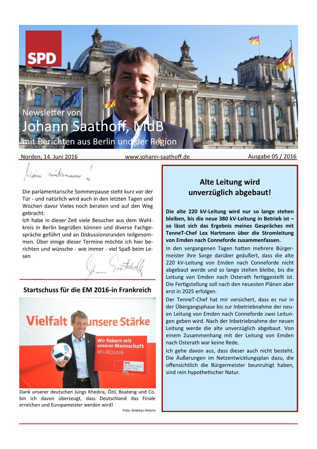 Newsletter 05 2016